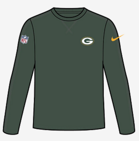 Men's Green Bay Packers Long Sleeve Crew Neck