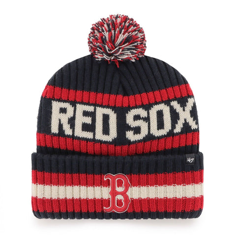 Men's Boston Red Sox Bering Cuffed Knit Hat with Pom
