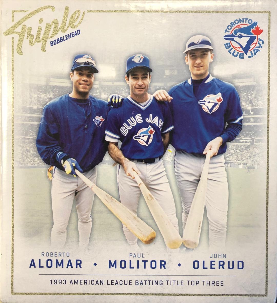 Alomar, Molitor, Olerud 1993 AL Batting Title Top 3 Triple