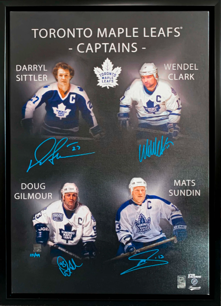 Doug Gilmour Signed Toronto Maple Leafs Captain 8X10 Photo