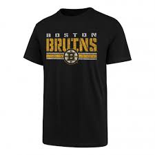 Men's 47 brand Boston Bruins Stripe Thru Tee