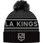 Men's Los Angeles Kings Authentic Pro Rink Heathered Cuffed Pom Knit