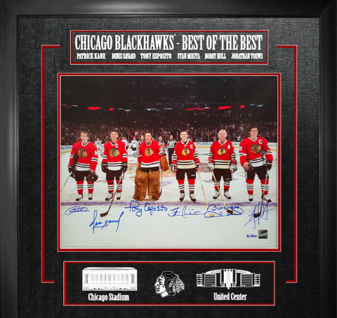 RARE Chicago Blackhawks Signed 'Best Of The Best' 16x20 Limited Edition Frame