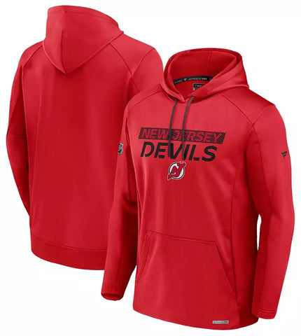 Men's New Jersey Devils Red Pullover Hoodie