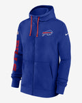 Men's Nike Buffalo Bills Sideline Team Issue Zip Hoodie