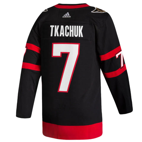 Men's Ottawa Senators BRADY TKACHUK  Authentic Black Home Jersey
