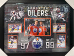 Connor McDavid & Wayne Gretzky Framed Edmonton Oilers Collage