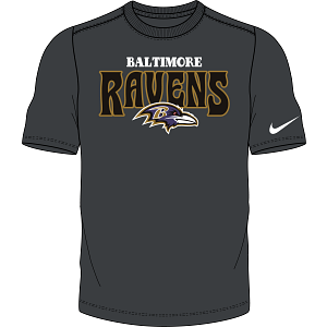 Men's Nike Baltimore Ravens Stack T-Shirt