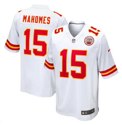 Men's Nike Kansas City Chiefs Patrick Mahomes Game Jersey - White