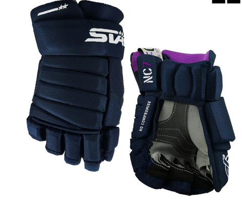 Stark NC7 Navy/White Women's Hockey Gloves