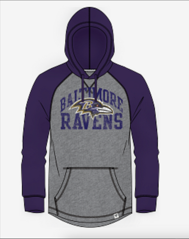 Men's Baltimore Ravens Favorite Arch Raglan Hoodie