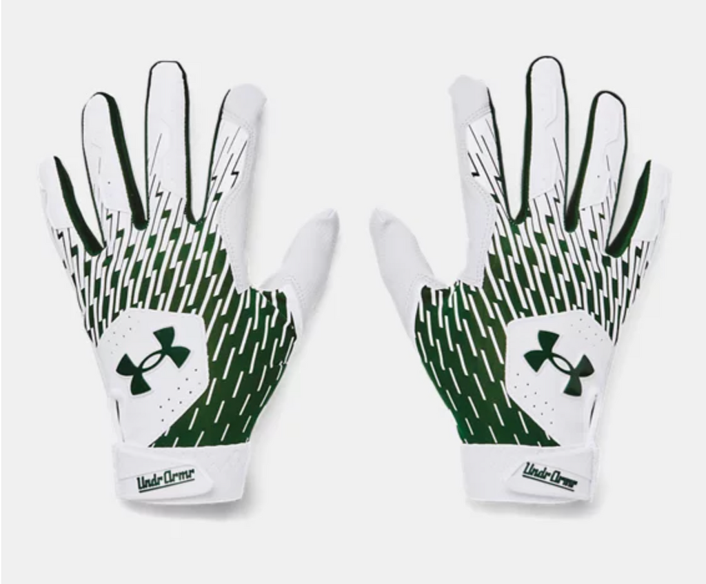 Green youth batting gloves sales