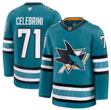 Men's Fanatics San Jose Sharks Macklin Celebrini Premium Jersey