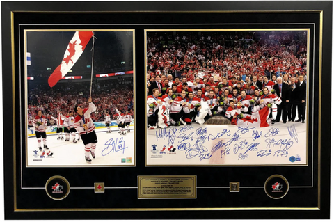 RARE 2010 Team Canada Signed Olympic Gold Medal 32x48 Limited Edition Frame