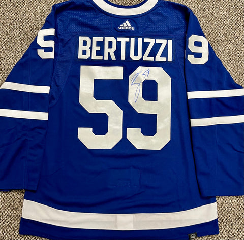 Tyler Bertuzzi Signed Toronto Maple Leafs Adidas Authentic Pro Jersey