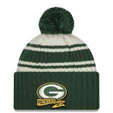 Youth New Era Green Bay Packers 2022 Sideline Cuff Knit Toque