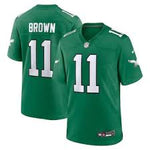 Men's Nike Philadelphia Eagles AJ Brown Limited Jersey - Kelly Green