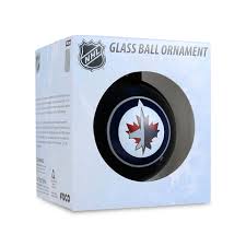 Winnipeg Jets Glass Ball Ornament