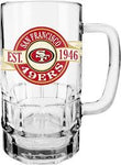 San Francisco 49ers Banner Beer Stein Mug with Handle, 11-ounce