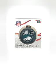 Philadelphia Eagles Single Double Sided Glass Ball Team Ornament