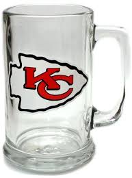 Kansas City Chiefs Glass Stein 15 oz