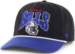 Men's Buffalo Bills NFL 47 Brand  Black Palermo Hitch Snapback Hat