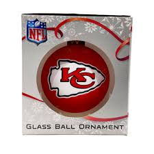 Kansas City Chiefs  Double Printed Glass Ball Ornament