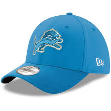 Men's New Era Blue Detroit Lions 39THIRTY Flex Team Classic Hat