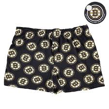 Men's Boston Bruins Black Puck Packaged Boxers