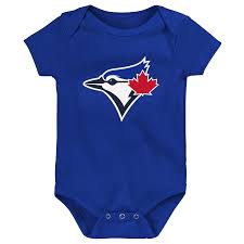 Infant Toronto Blue Jays Little Fan 3 Piece Creeper Set