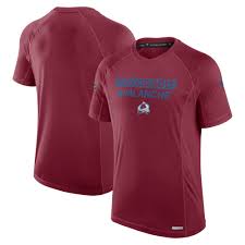 Men's Colorado Avalanche Fanatics Authentic Pro Rink Tech T-Shirt - Burgundy