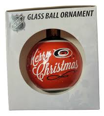 Carolina Hurricanes Glass Ball Ornament
