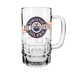 Edmonton Oilers 18oz Beer Stein Glass Banner Design