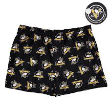Men's Pittsburgh Penguins Black Puck Packaged Boxers