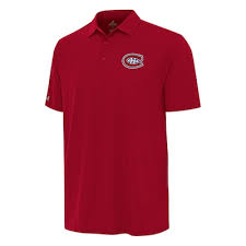 Men's Montreal Canadiens Fanatics Red Authentic Pro Rink Raglan Polo - Red