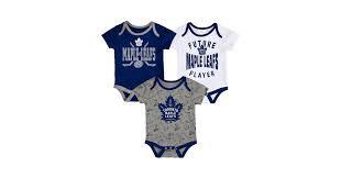 Infant Toronto Maple Leafs Game Time 3 Piece Creeper Set
