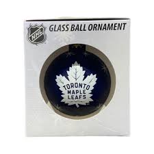 Toronto Maple Leafs Single Double Sided Single Ball Christmas Ornament
