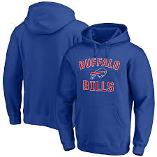 Men's Fanatics Royal Buffalo Bills Victory Arch Team Fitted Pullover Hoodie