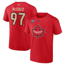 Men's Connor McDavid  4 Nations Team Canada Name & Number t-shirts