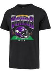 Men's  MINNESOTA VIKINGS BLACK BLINDSIDE FRANKLIN SHORT SLEEVE FASHION T SHIRT