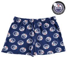 Men's Edmonton Oilers Blue Puck Packaged Boxers