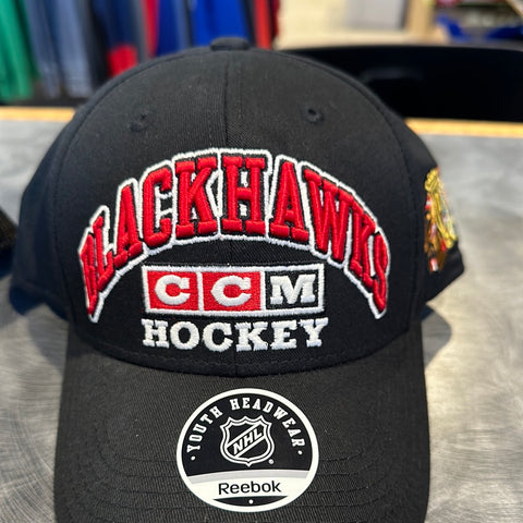 Youth Chicago Blackhawks Adjustable Hat