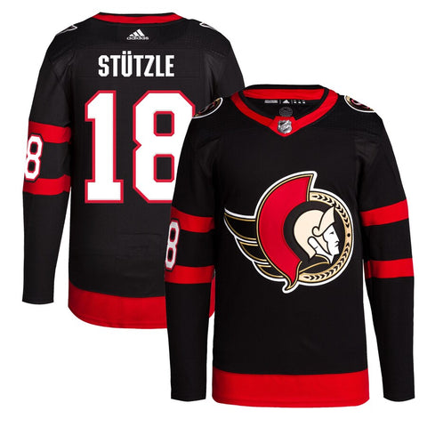 Men's Ottawa Senators Tim Stutzle Authentic Adidas Pro Stitch Player Jersey