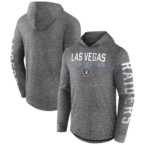 Men's Las Vegas Raiders Stack Long Sleeve Hoodie T-Shirt