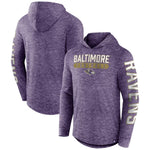 Men's Baltimore Ravens Stack Long Sleeve Hoodie T-Shirt