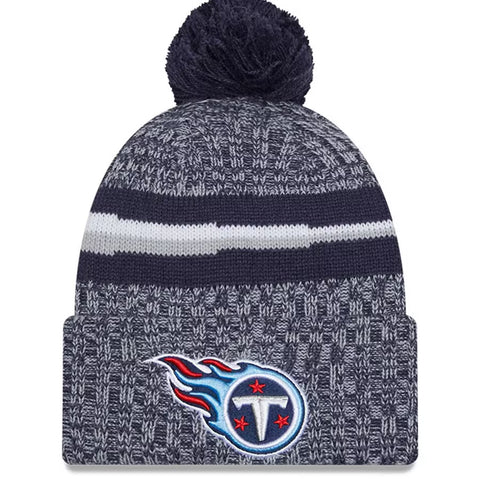 Men's New Era Tennessee Titans 2023 NFL Sideline Cuffed Knit Toque
