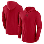 Men's Tampa Bay Buccaneers Sideline Performance Hooded Long Sleeve