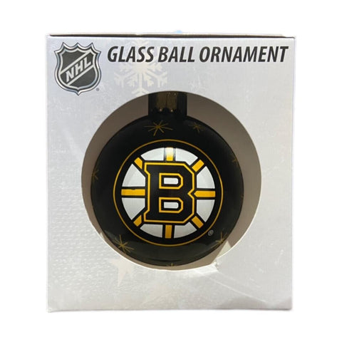 Boston Bruins Double Sided Single Ball Christmas Ornament