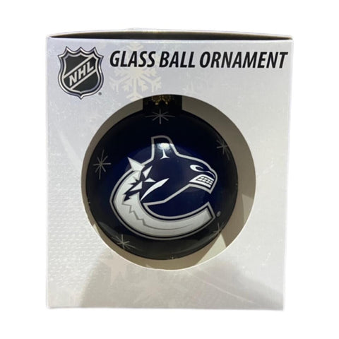 Vancouver Canucks Double Sided Single Ball Christmas Ornament