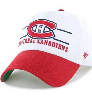 Men's Montreal Canadiens '47 White Team Clean Up Adjustable Hat